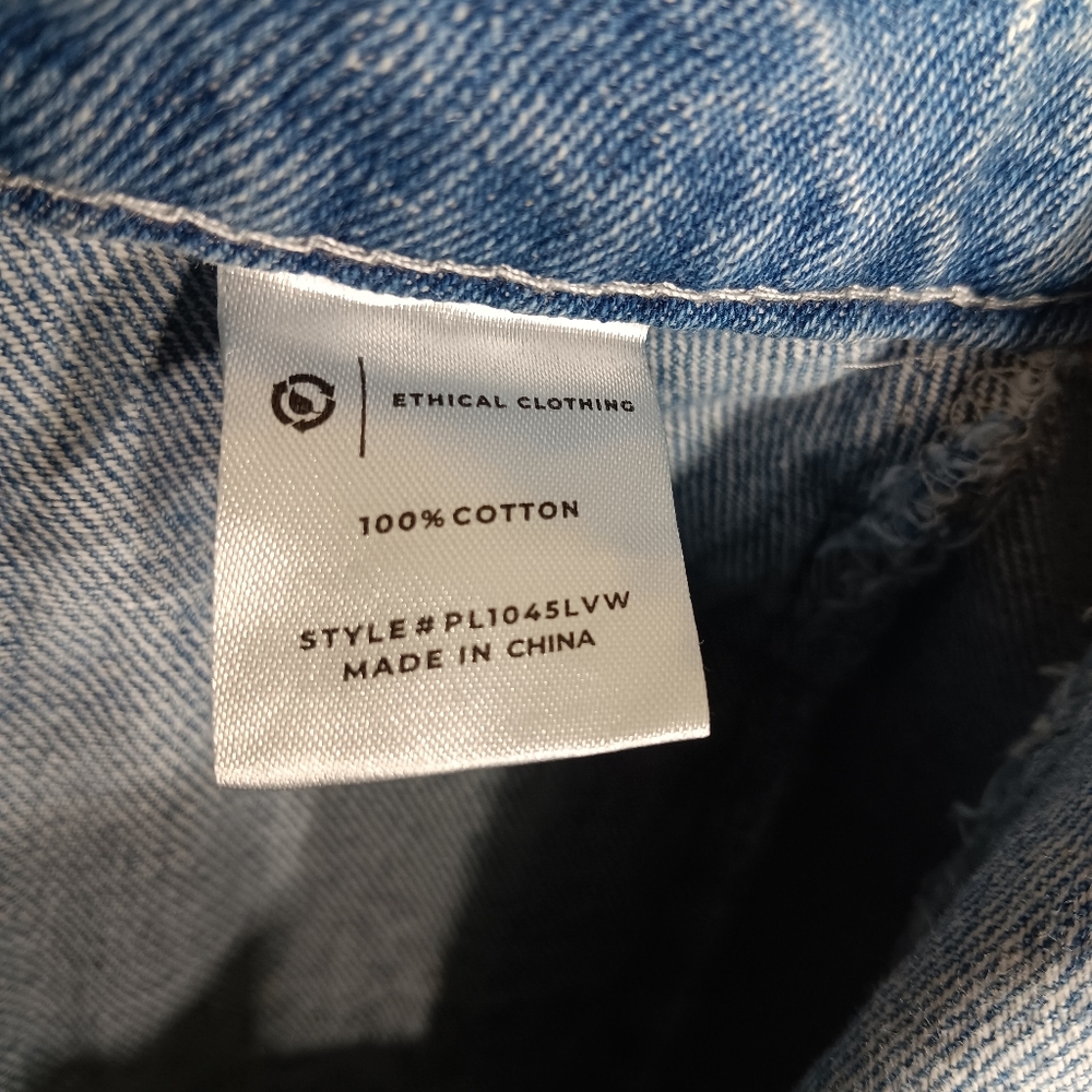 PTCL Elegant Light Blue Women's Wide Leg Jeans High Rise Flared 27 26 Small - Picture 7 of 8